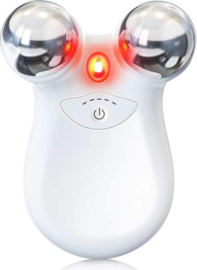 Microcurrent Facial Device,Latest Red Light Technology,Enhances The Ability to Lift The Face and Tighten The Skin,Facial Wrinkle Equipment,Smart Photon Micro-Current Device, Model:EP-300.