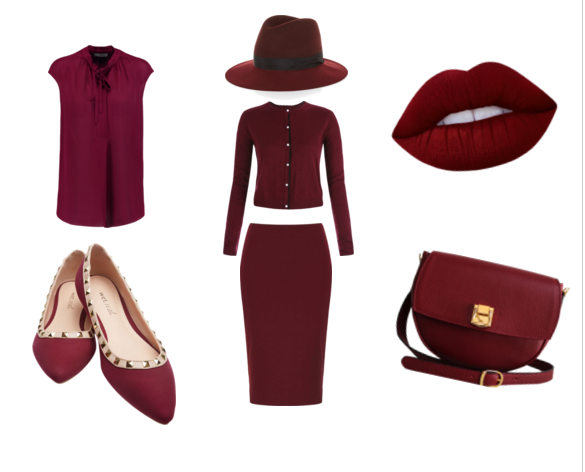 How to Wear Burgundy