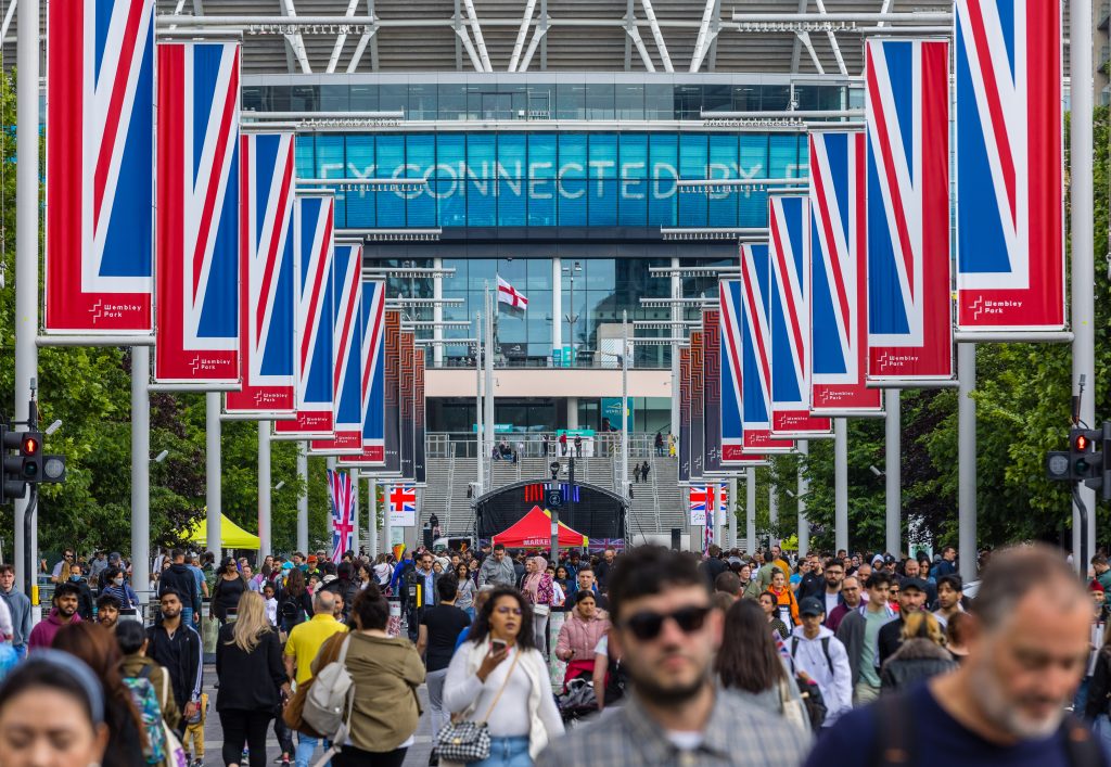 Olympic Way Wembley Park coronation celebration King's Way 