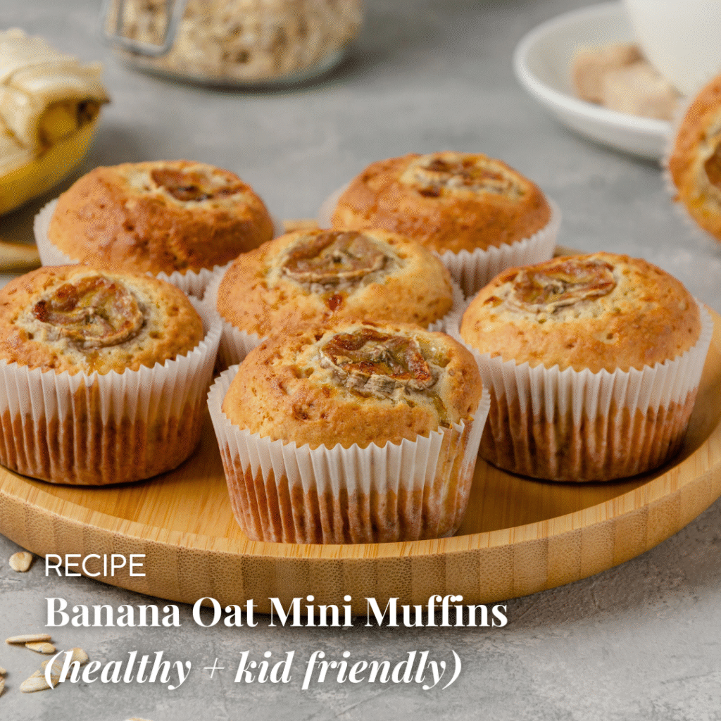 Banana Oat Mini Muffins