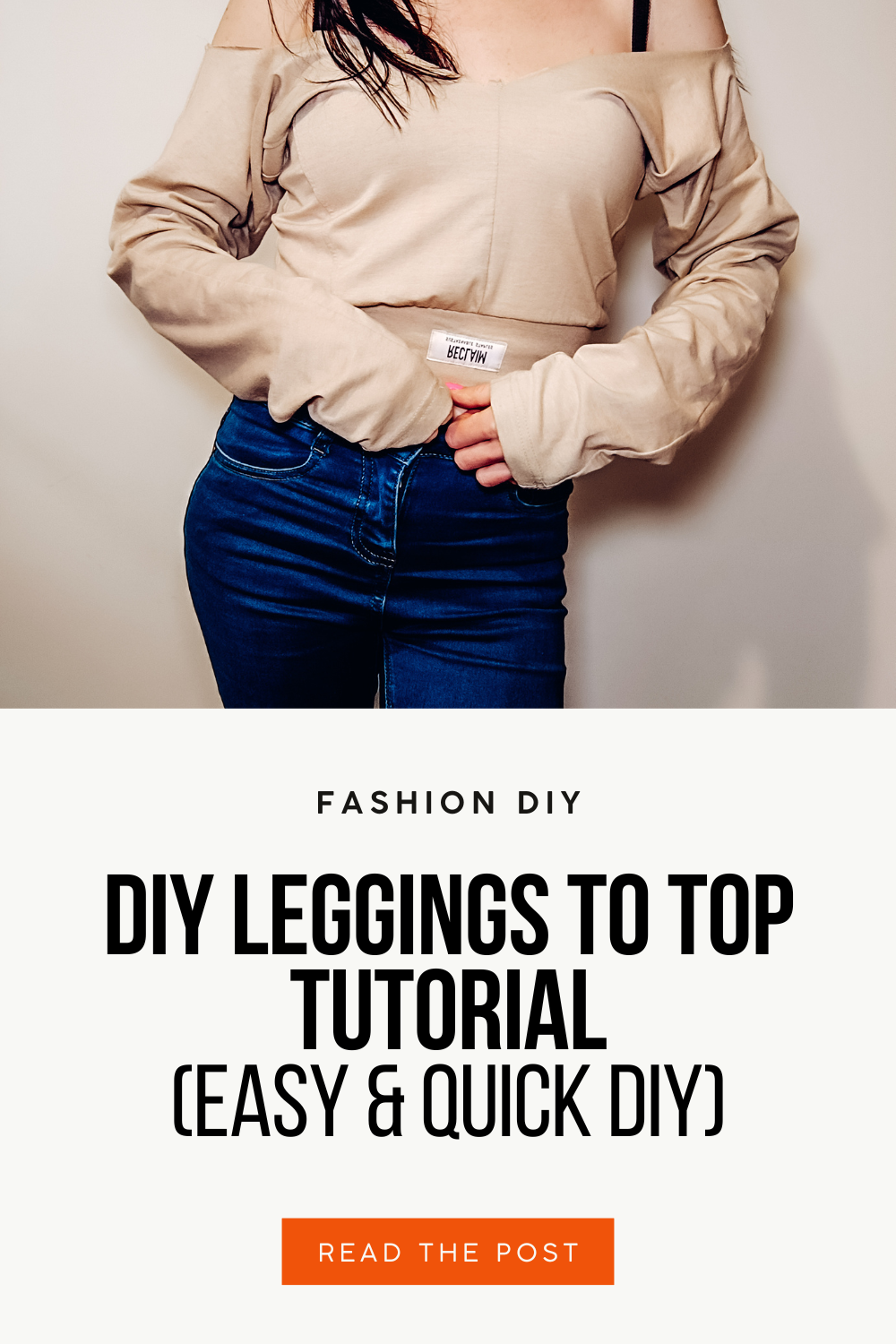 DIY Leggings to Top Tutorial