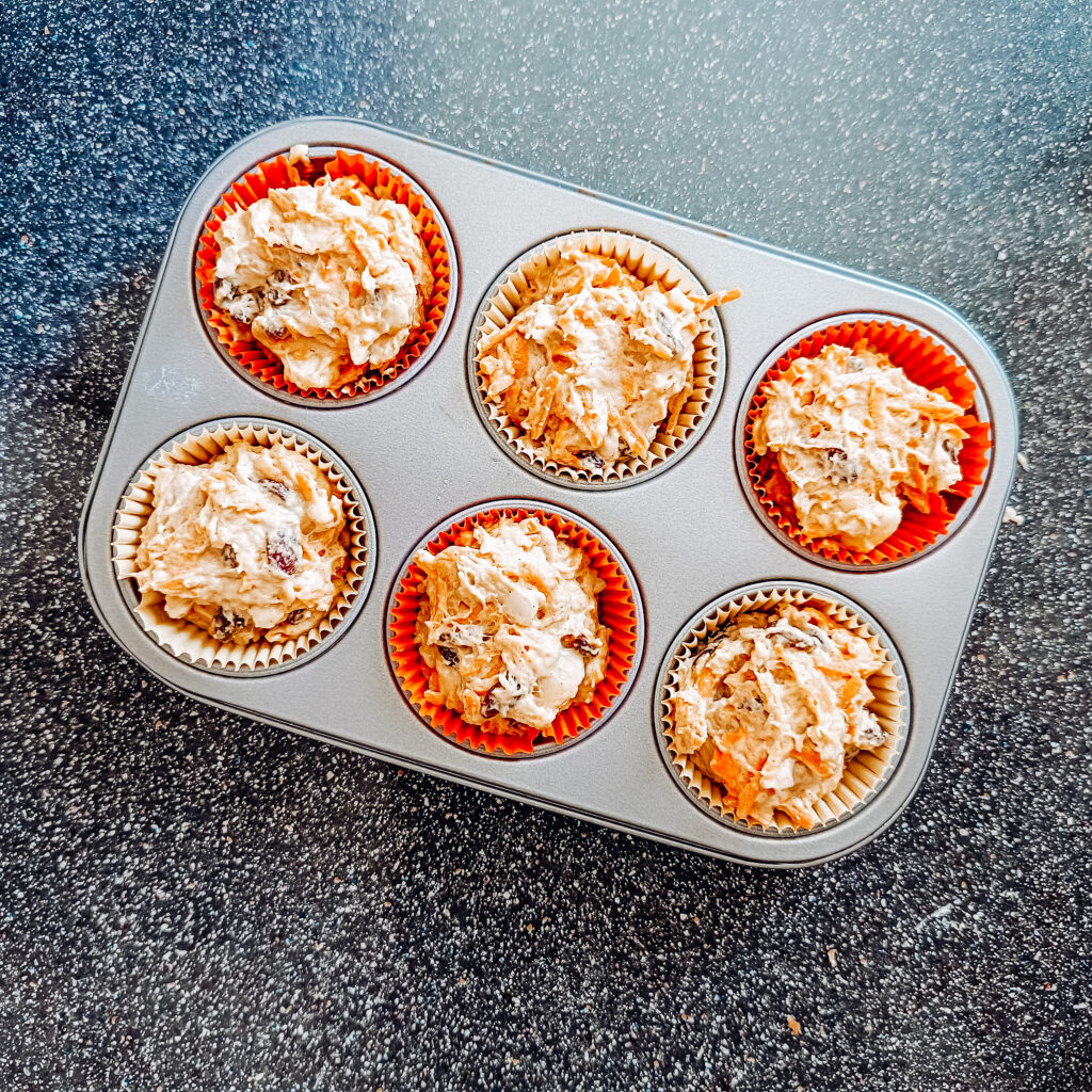 Healthy Carrot Cake Muffins