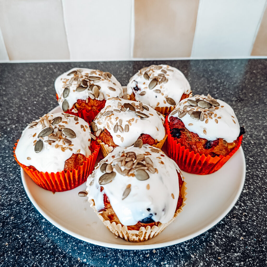 mini carrot cake muffins