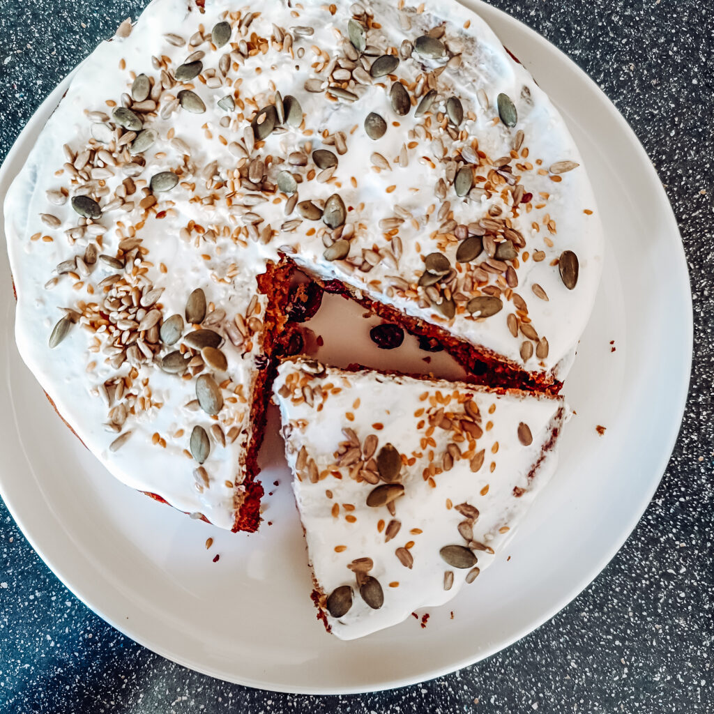 No sugar carrot cake for babies