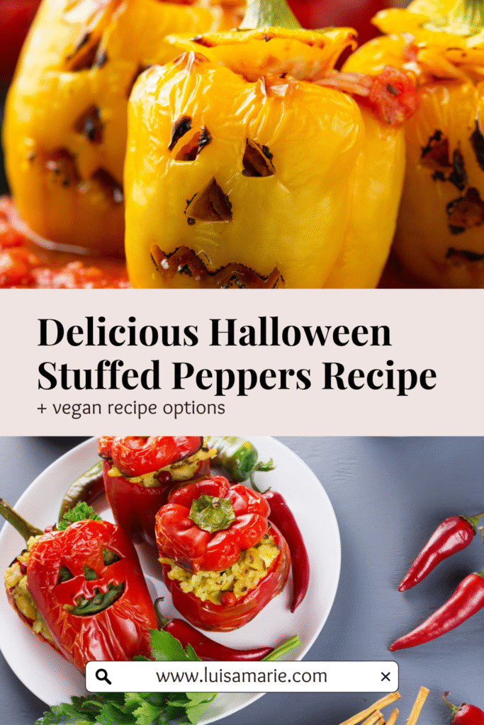 Halloween stuffed peppers