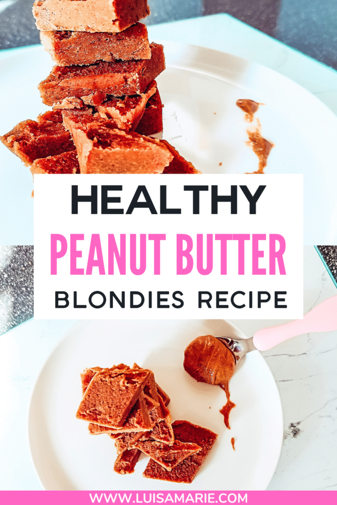 Healthy Peanut Butter Blondies Recipe
