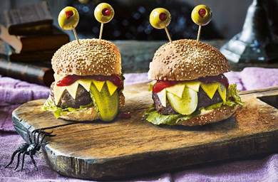 halloween burger ideas