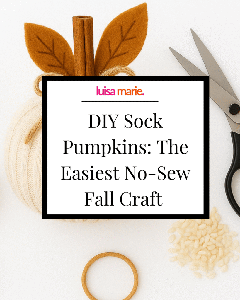 DIY Sock Pumpkins: The Easiest No-Sew Fall Craft Project