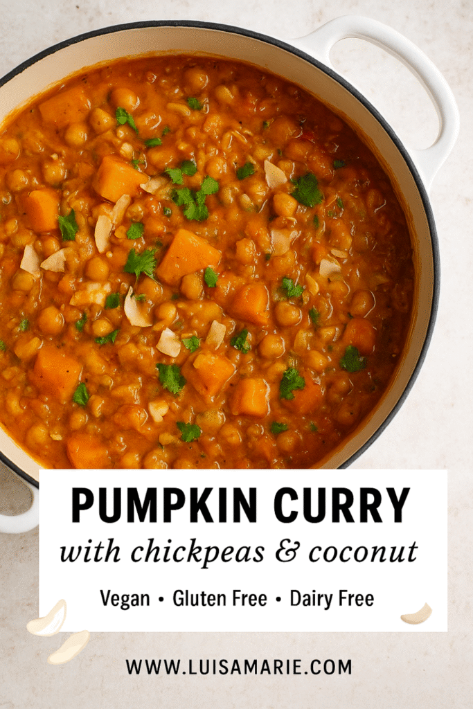 Pumpkin Chickpea Coconut Curry