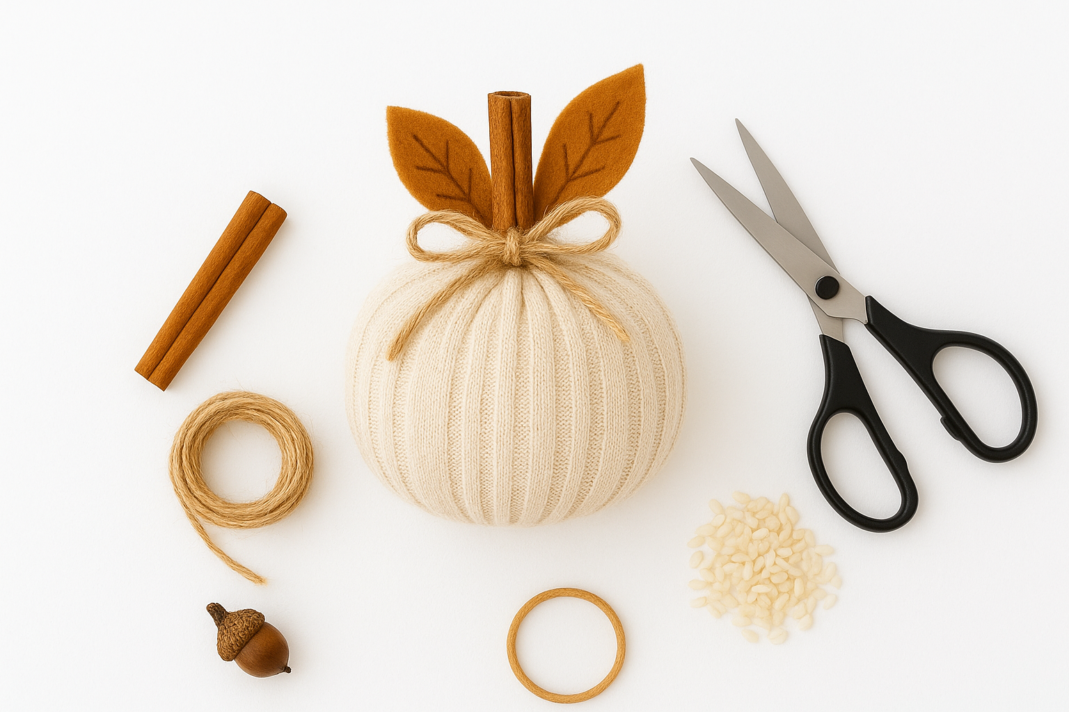 DIY sock pumpkins fall craft ideas