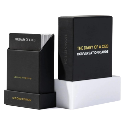 The Diary of a CEO Conversation Cards by Steven Bartlett