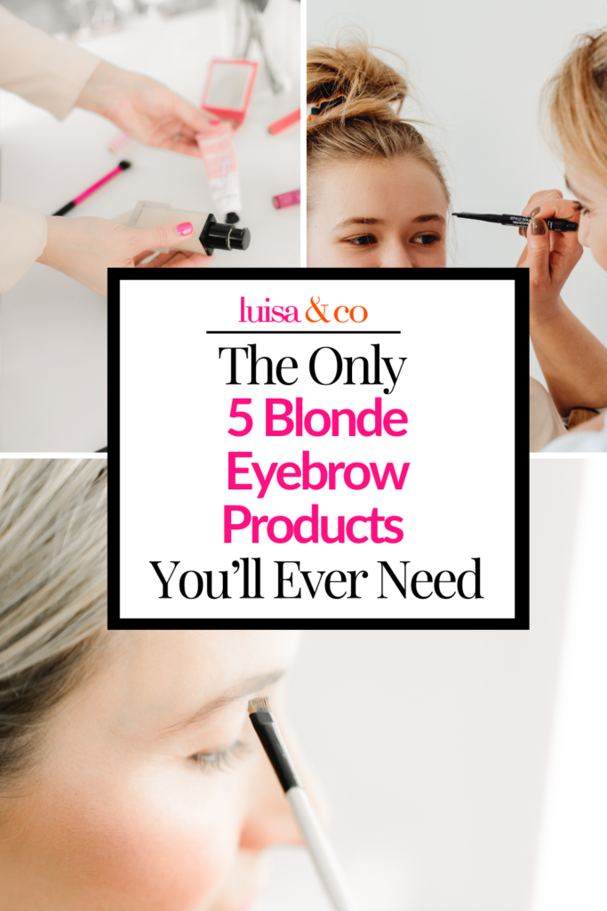 best blonde eyebrow products
